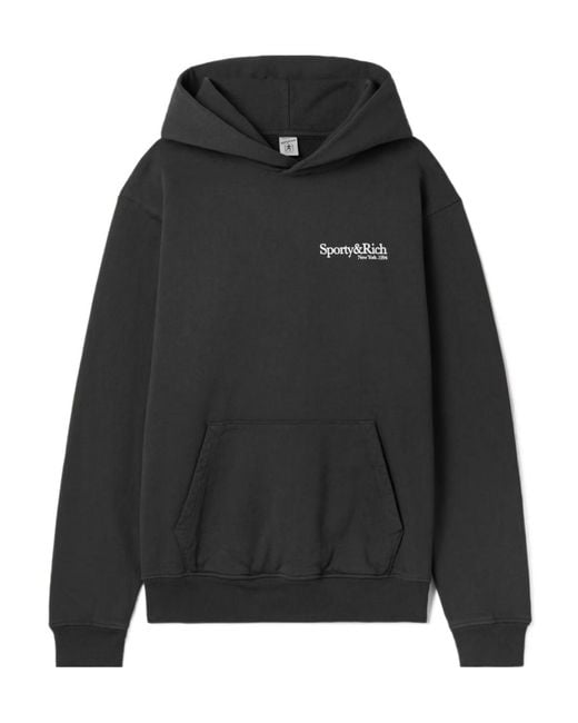Sporty & Rich Black Printed Hoodie
