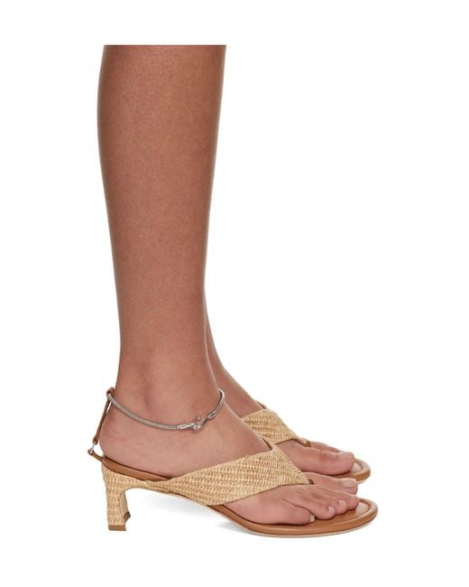 By Far Brown Dasha High-Heeled Sandals