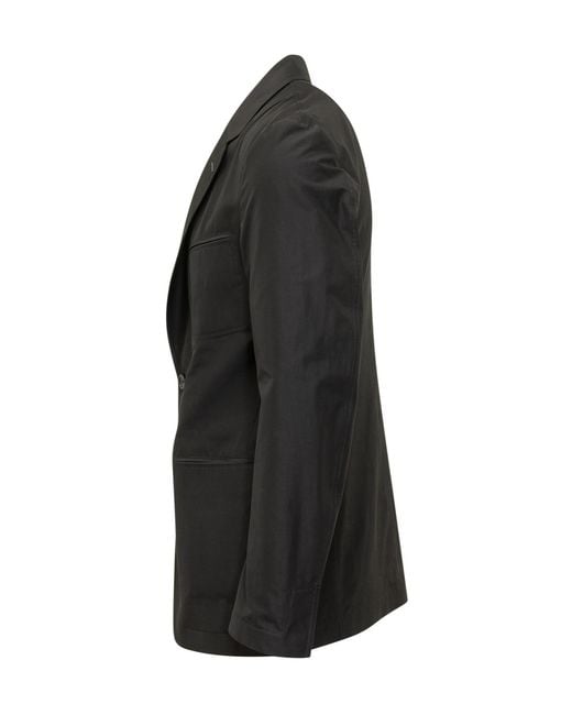 Tom Ford Black Single-Breasted Buttoned Blazer for men