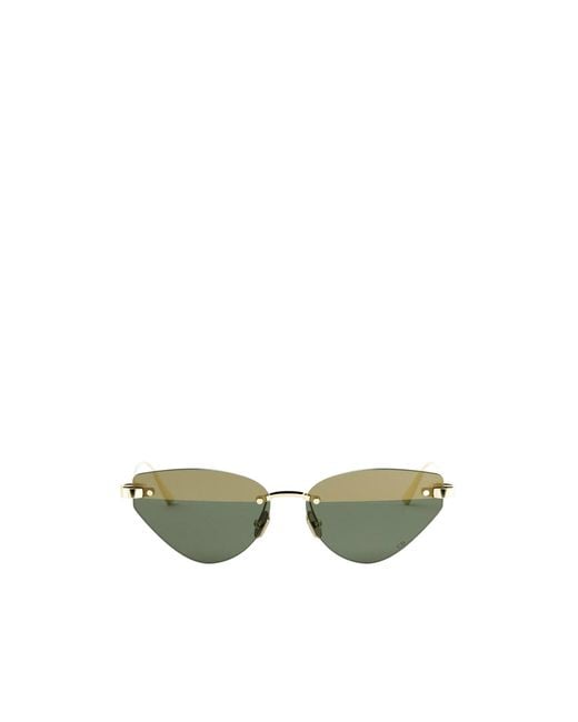 Dior Green Eyewear C Butterfly Frameless Sunglasses