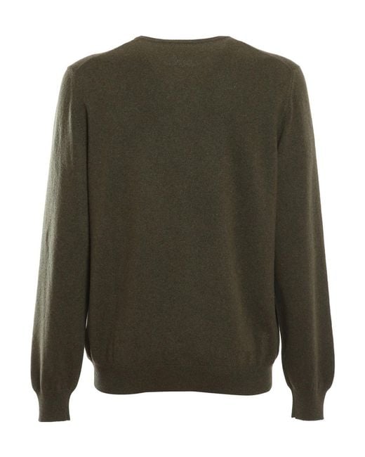 Gran Sasso Green Long Sleeve Crewneck Jumper for men