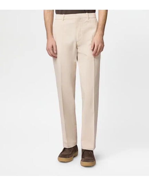Tod's Natural Cotton Chino Trousers for men