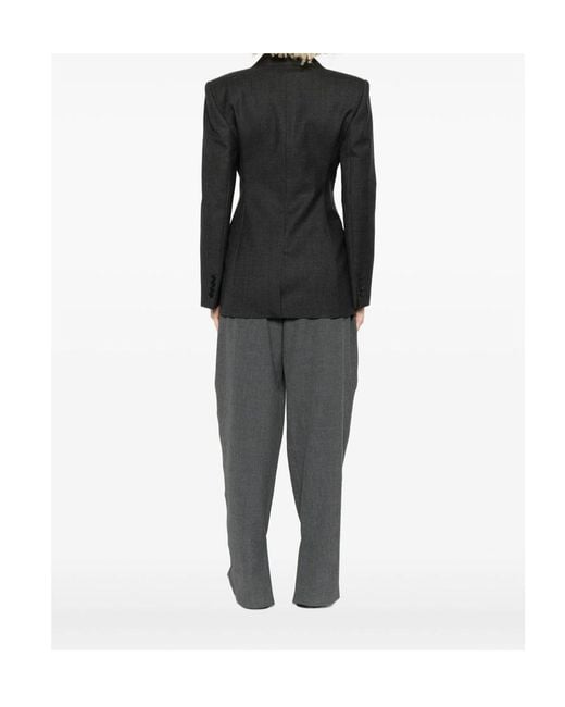 Givenchy Black Double-Breasted Button Jacket
