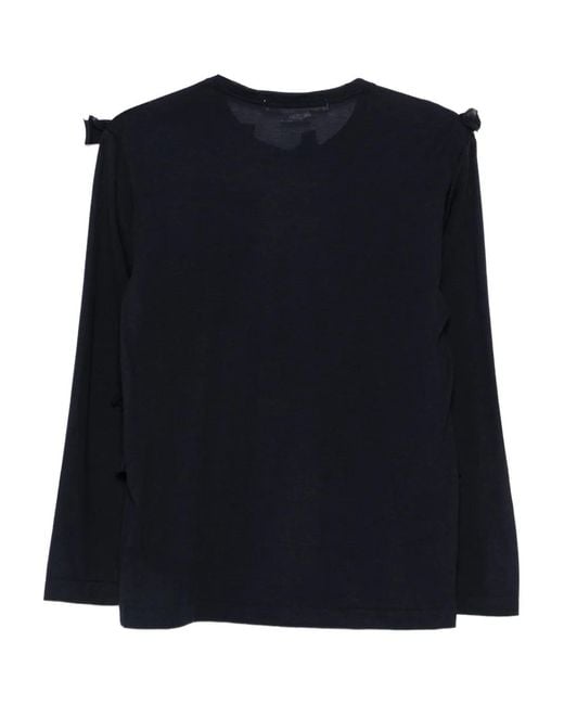 Comme des Garçons Black Ribbon Embellished Knitwear