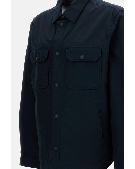 Woolrich Blue Spring Lewis Bomber Jacket for men