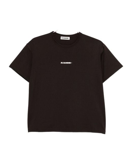 Jil Sander Black Logo Crew-Neck T-Shirt