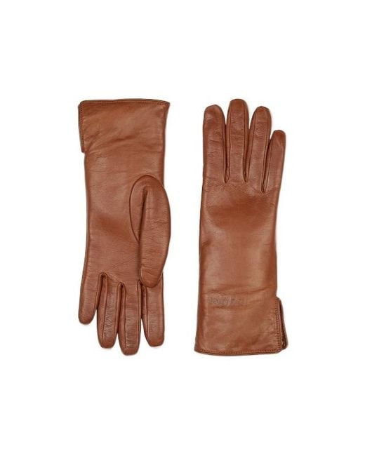 Gucci Brown Full Finger Gloves