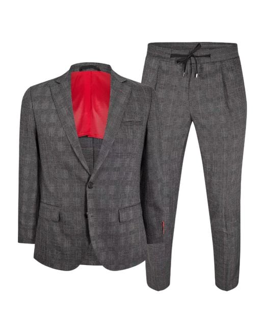 Boss Gray Hanfred/Goward224Xwg Suit for men