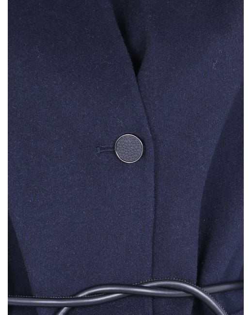 Seventy Blue Double Wool Blend Short Coat