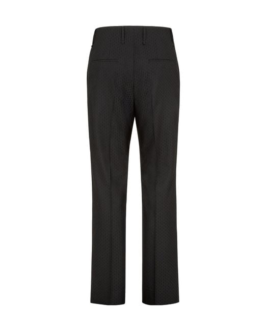 Fendi Black Tailored High-Waist Pants for men