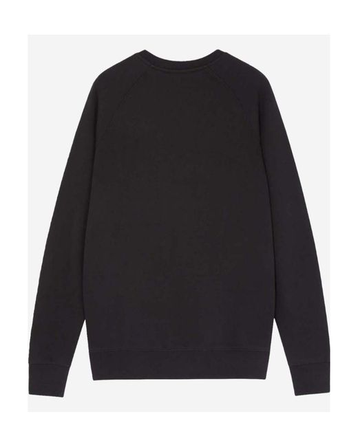 Maison Kitsuné Blue Classic Hoodie Decorated With Fox Head for men