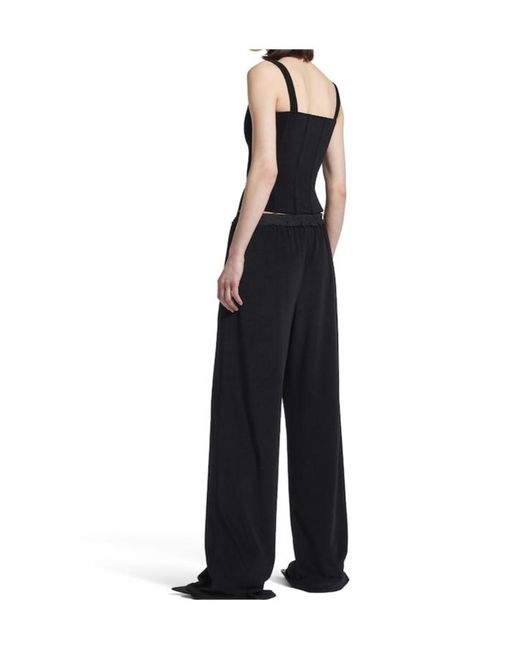 Balenciaga Black Stretch Corset Top