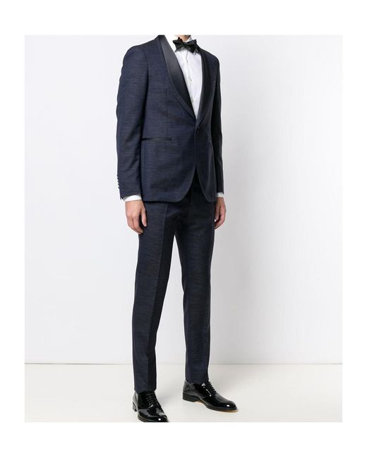 Tagliatore Blue Three-Piece Tuxedo for men