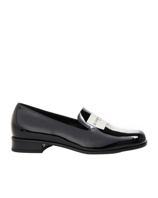 Givenchy Black Logo Detail Loafers