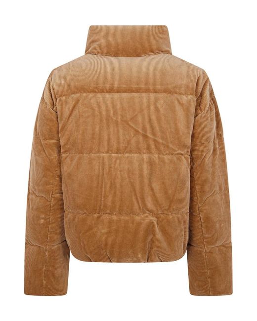 Polo Ralph Lauren Brown Zip-Up Quilted Jacket