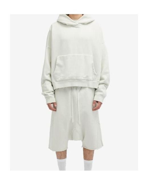 Entire studios White Hooded Sweater for men
