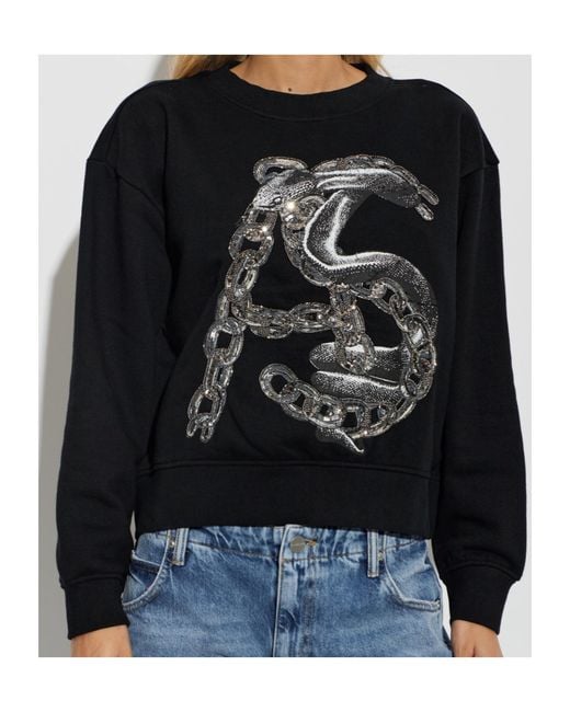 AllSaints Black Crew Neck Long-Sleeved Sweatshirt