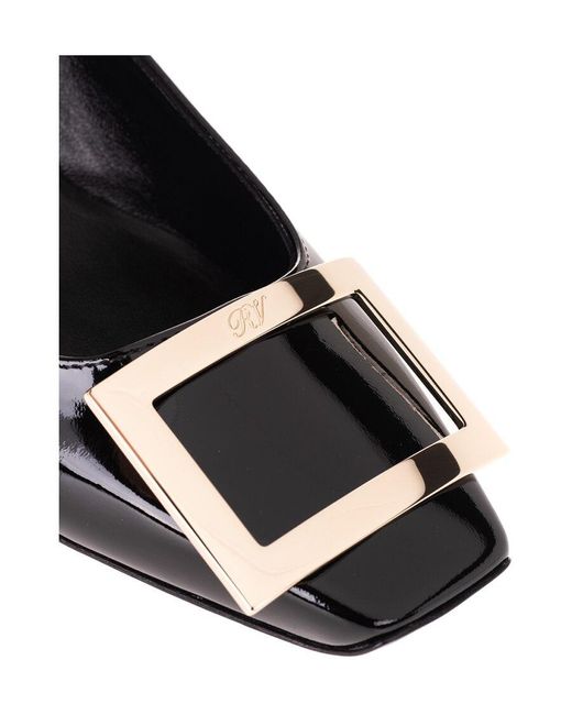 Roger Vivier Black Trompette Buckle Pumps