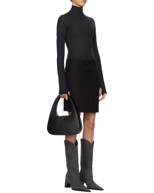 Coperni Black Hybrid Tailored Dress