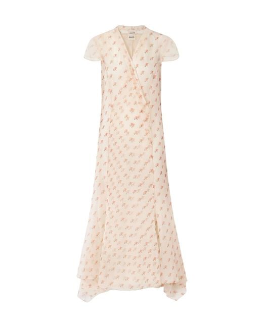 Khaite Natural V-Neck Dress