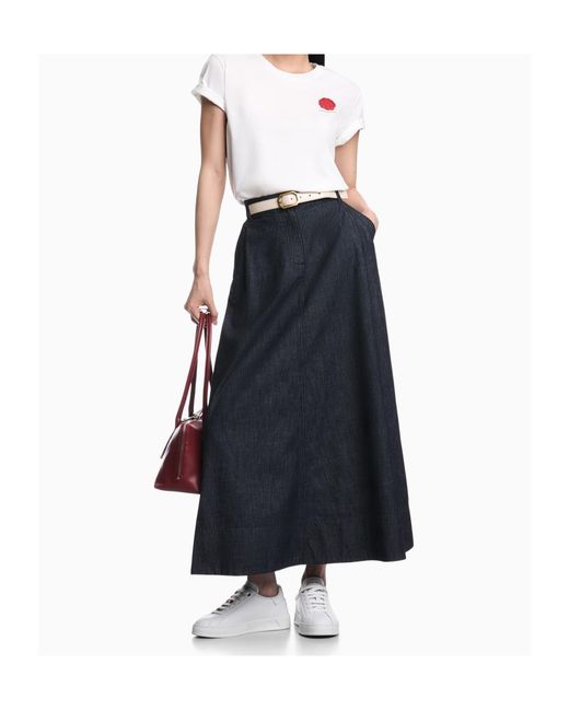 Emporio Armani White Mercerized Jersey T-Shirt Valentine's Day Capsule