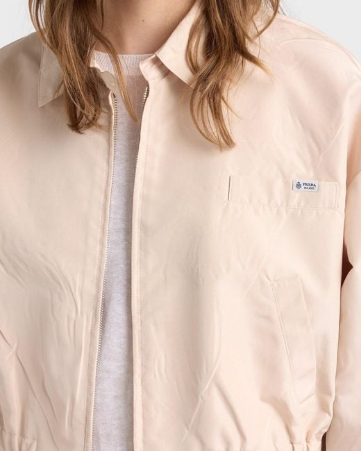 Prada Natural Faille Blouson Jacket