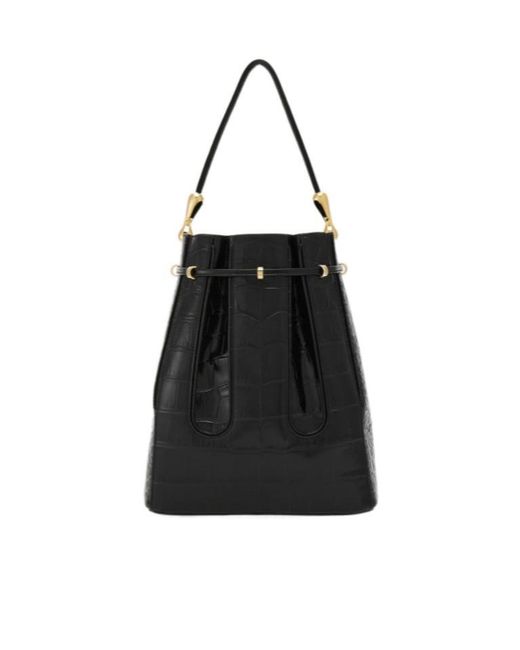 Ferragamo Black Drawstring Shoulder Bag