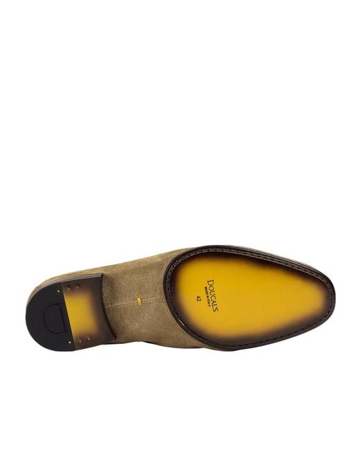 Doucal's Multicolor Sesame Suede Loafer With Braided Lacing for men