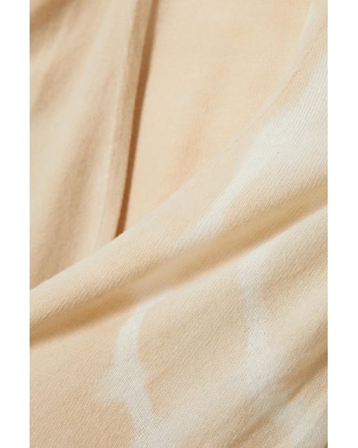 The Elder Statesman Natural Tie-Dye Cardigan