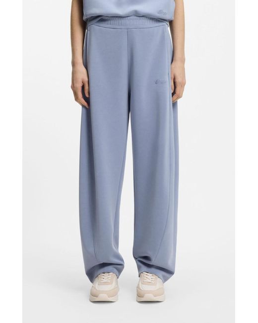 Boss Blue Elasticated-Waistband Track Pants
