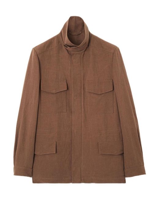 Loro Piana Brown Traveller Field Jacket for men
