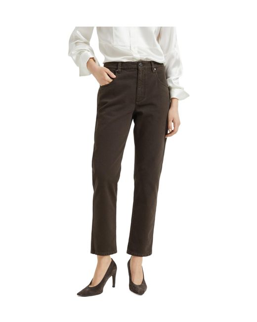 Brunello Cucinelli Multicolor Straight-Leg Trousers