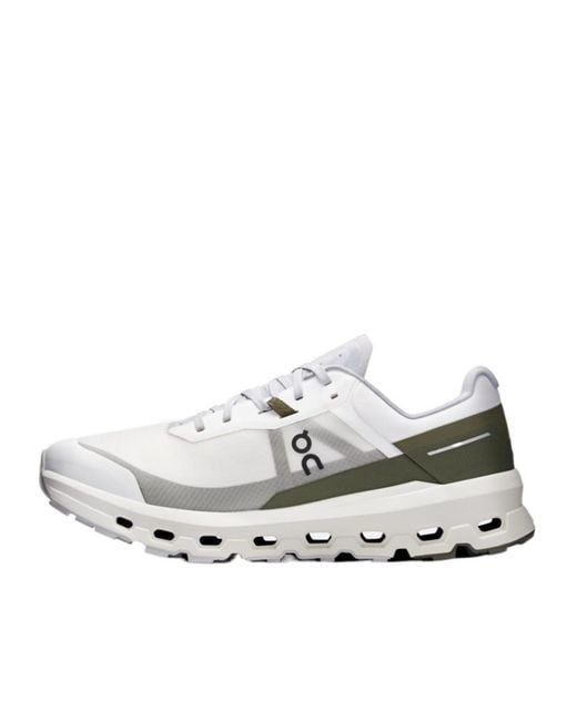 On Shoes White Cloudvista 2 Lace-Up Sneakers for men