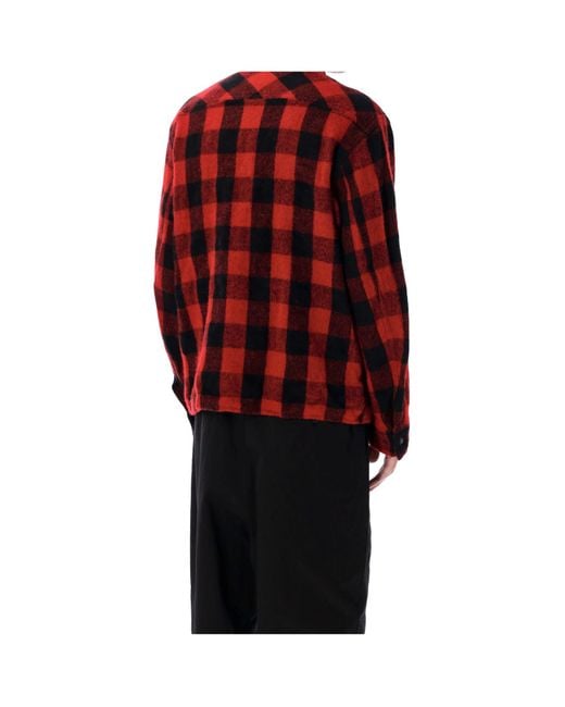 Junya Watanabe Red Checked Filson Shirt Jacket for men