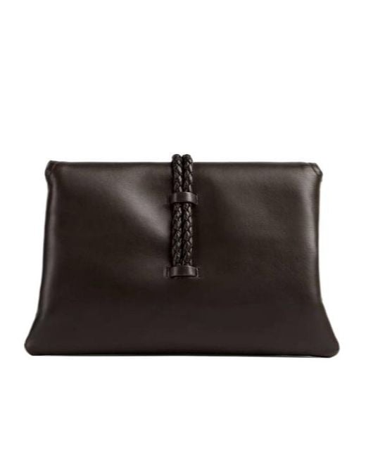Bottega Veneta Black Liberta Small Crossbody Bag