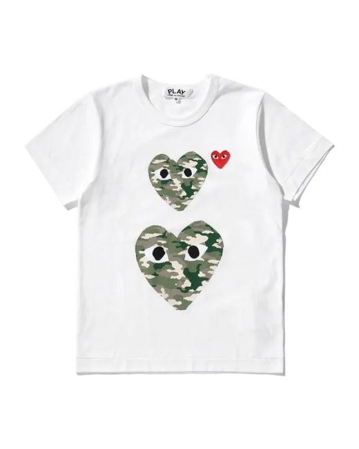 COMME DES GARÇONS PLAY White Heart Eyes T-Shirt