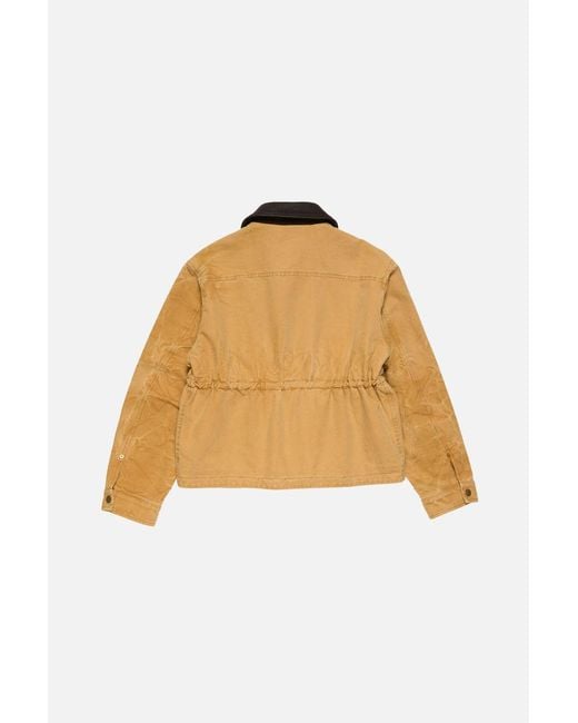 Acne Natural Drawstring Detailed Long Sleeved Jacket