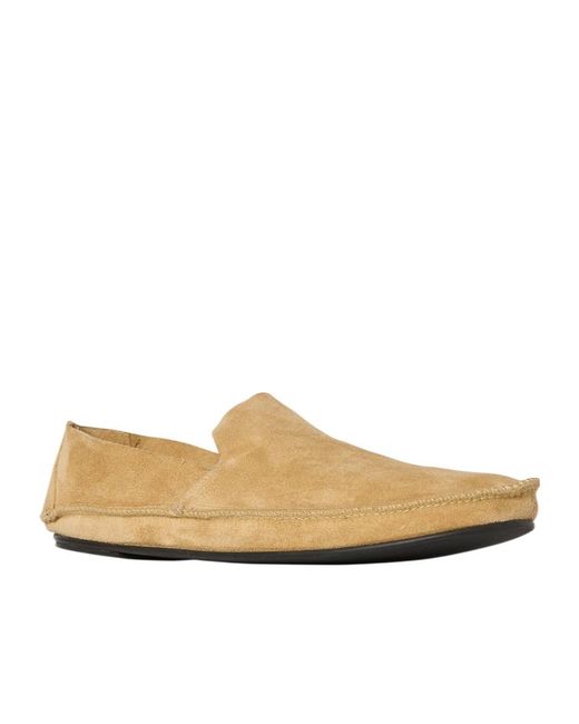 The Row Natural Round Toe Loafers