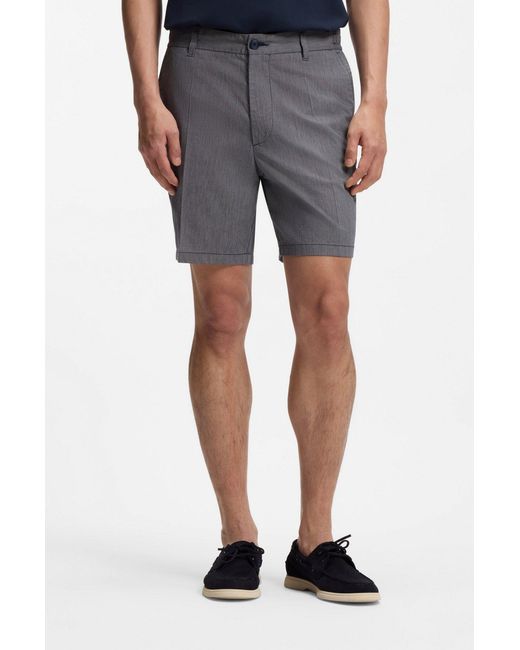 Boss Gray Belt Loop Shorts for men