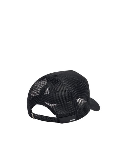 Amiri Black Ma Surf Foam Trucker Hat for men