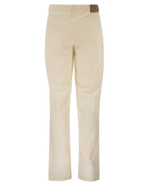 Brunello Cucinelli Natural Belt Loop Casual Pants for men
