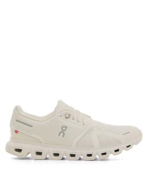 On Shoes White Cloud 6 Logo Printed Sneakers for men