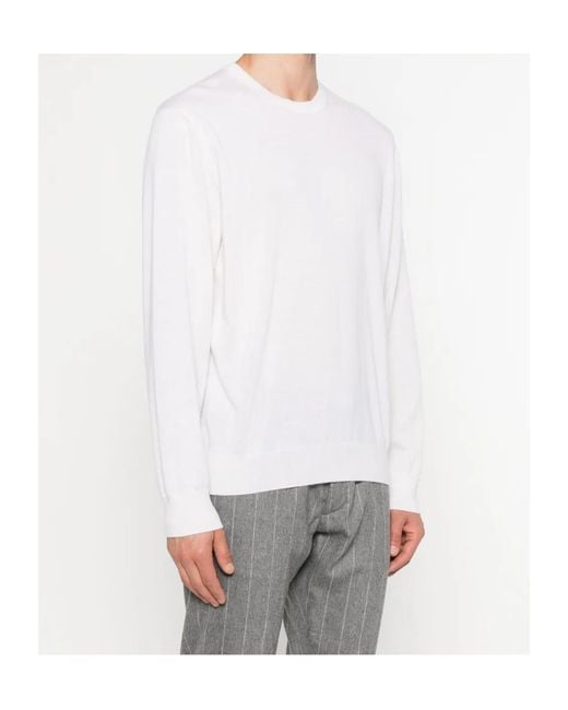 Eleventy White Crew-Neck T-Shirt for men
