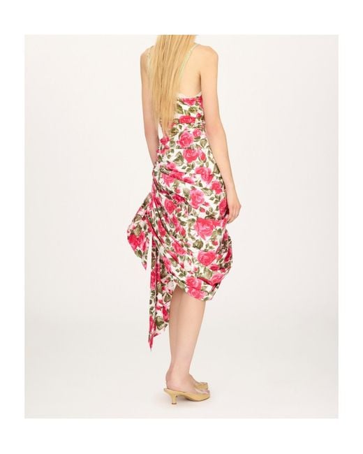 Chloé Pink Chloé Floral Print Asymmetric Skirt