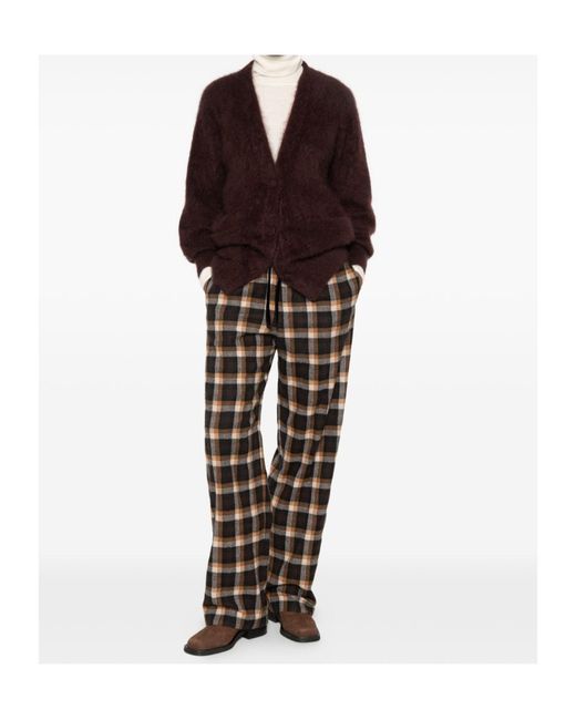 Forte_forte Brown Brushed Knit Cardigan