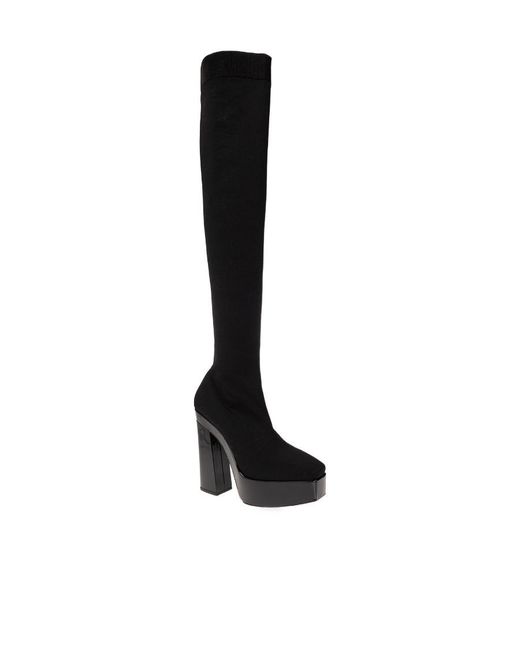 Jimmy Choo Black Giome 140Mm Over-The-Knee Platform Boots