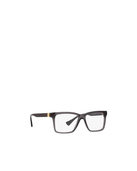 Versace White Rectangular-Frame Glasses for men