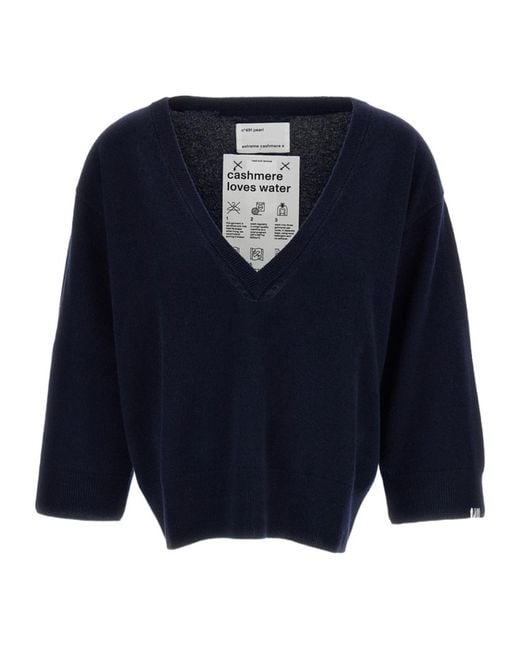 Extreme Cashmere Blue V-Neck Sweater