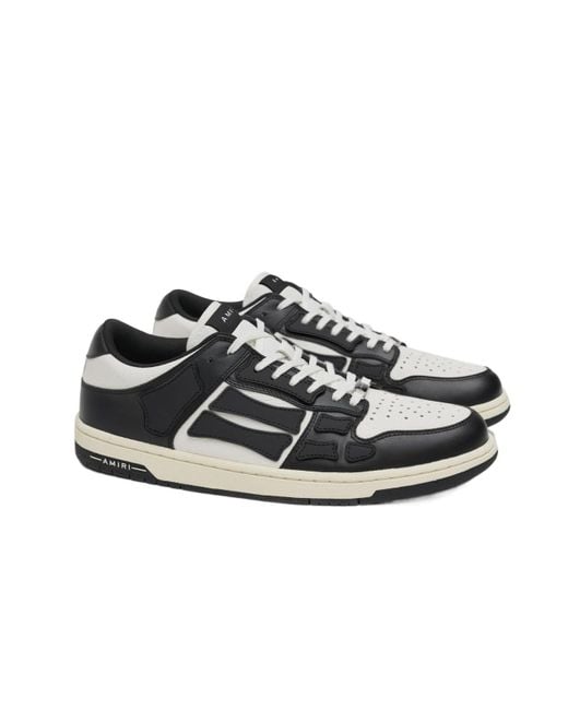 Amiri Black Skel Lace-Up Sneakers for men
