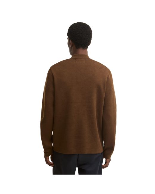 Barbour Brown Collar Knit Jacket for men